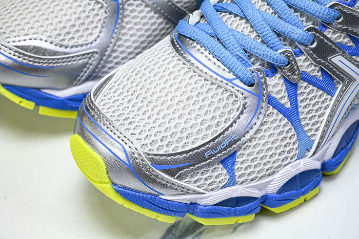 T485N-9101 GEL-NIMBUS 16 SPORTIVE CASUAL RUNNING SHOES WHITE/BLUE/SILVER/GREEN