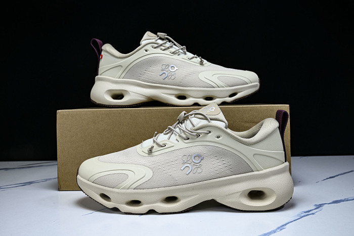 ON RUNNING LEISURE SPORTS SHOES BEIGE/BEIGE/BEIGE