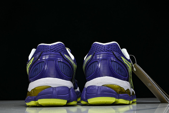 T485N-3697 GEL-NIMBUS 16 SPORTIVE CASUAL RUNNING SHOES PURPLE/GREEN/WHITE