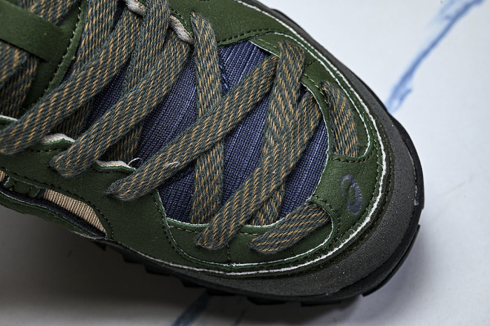 1203A817-020 GEL-TRUCK OUTDOOR SPORTS HIKING SHOES GREEN/BROWN/BLACK/NAVY BLUE