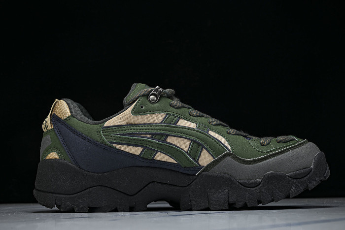 1203A817-020 GEL-TRUCK OUTDOOR SPORTS HIKING SHOES GREEN/BROWN/BLACK/NAVY BLUE