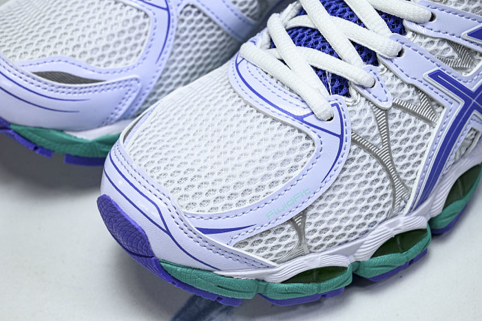 T566N-9101 GEL-NIMBUS 16 SPORTIVE CASUAL RUNNING SHOES WHITE/PURPLE/GREEN