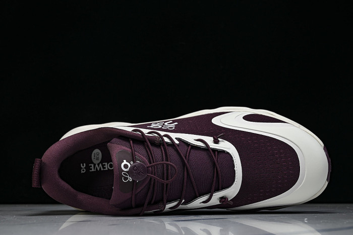 ON RUNNING LEISURE SPORTS SHOES WHITE/WINE RED