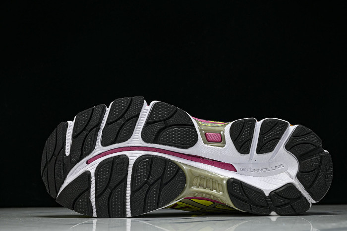 T485N-0793 GEL-NIMBUS 16 SPORTIVE CASUAL RUNNING SHOES GREEN/PINK/GREEN