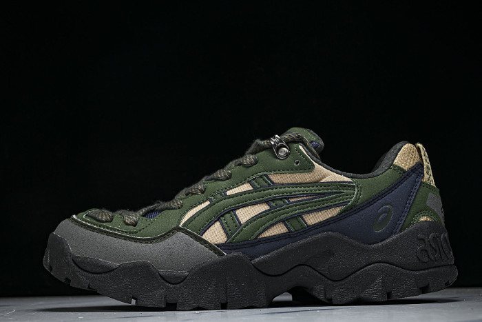 1203A817-020 GEL-TRUCK OUTDOOR SPORTS HIKING SHOES GREEN/BROWN/BLACK/NAVY BLUE