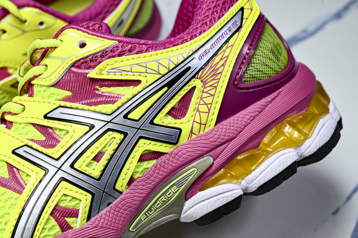 T485N-0793 GEL-NIMBUS 16 SPORTIVE CASUAL RUNNING SHOES GREEN/PINK/GREEN