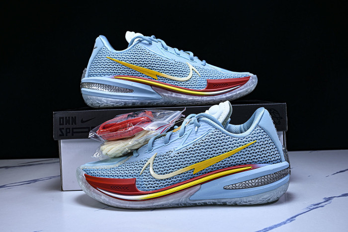IU0779-400 AIR ZOOM G.T.CUT EP PRACTICAL SERIES BASKETBALL SHOES SKY BLUE/LIGHT BLUE