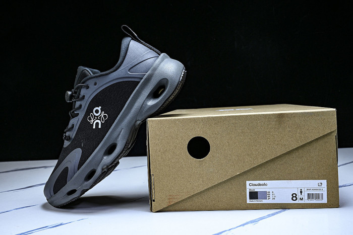 ON RUNNING LEISURE SPORTS SHOES BLACK/GREY