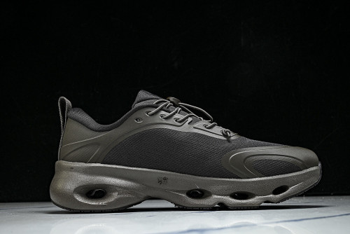 ON RUNNING LEISURE SPORTS SHOES BLACK/DARK BROWN