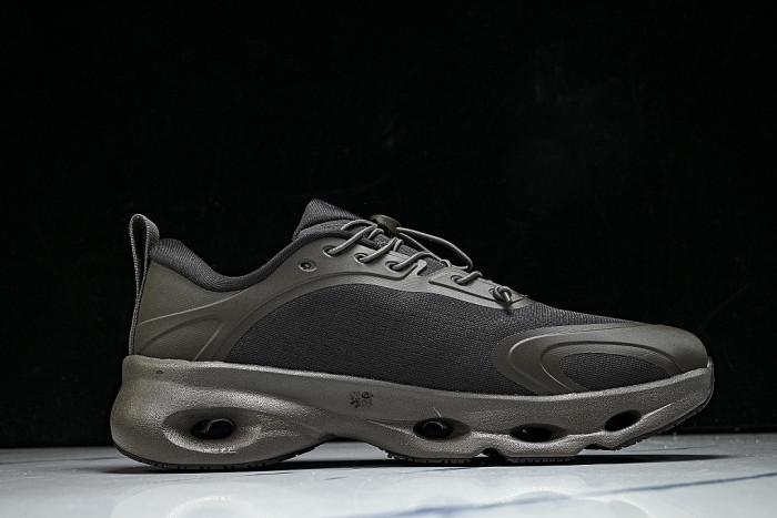 ON RUNNING LEISURE SPORTS SHOES BLACK/DARK BROWN