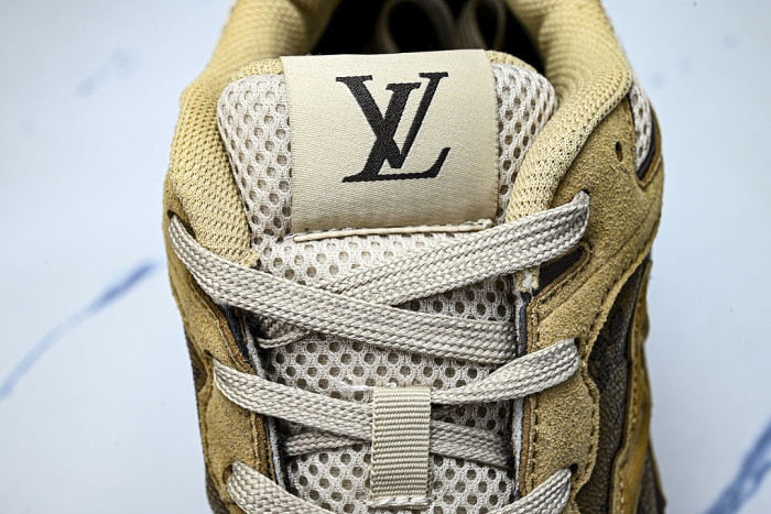 MESH-WOVEN SPORTY CASUAL RUNNING SHOES BROWN/BROWN/BROWN