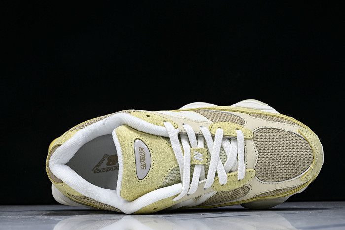 U90606U0 RETRO CASUAL SPORTS JOGGING SHOES YELLOW/WHITE/YELLOW