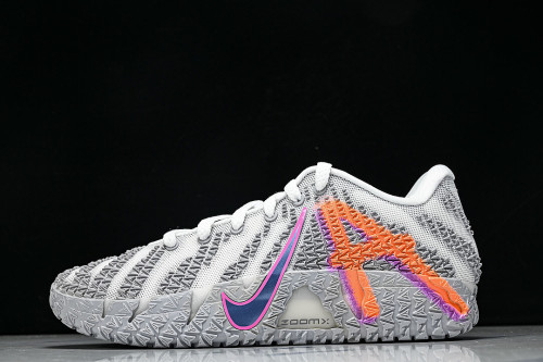 HF2794-100 JA 3 LIGHT SHOW CASUAL BASKETBALL SHOES LIGHT GRAY/GREY/ORANGE
