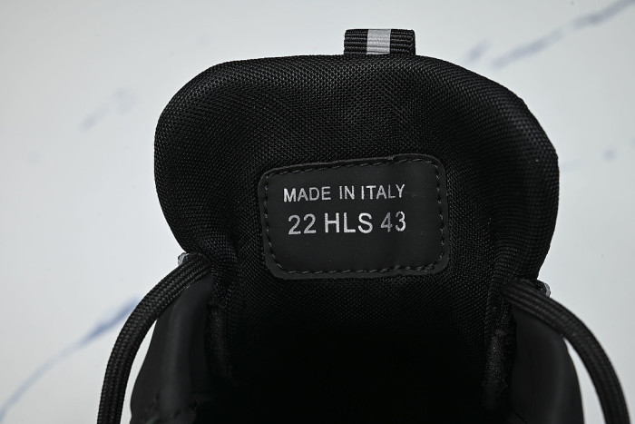RETRO THICK-SOLED SPORTS JOGGING SHOES BLACK/WHITE/BLACK