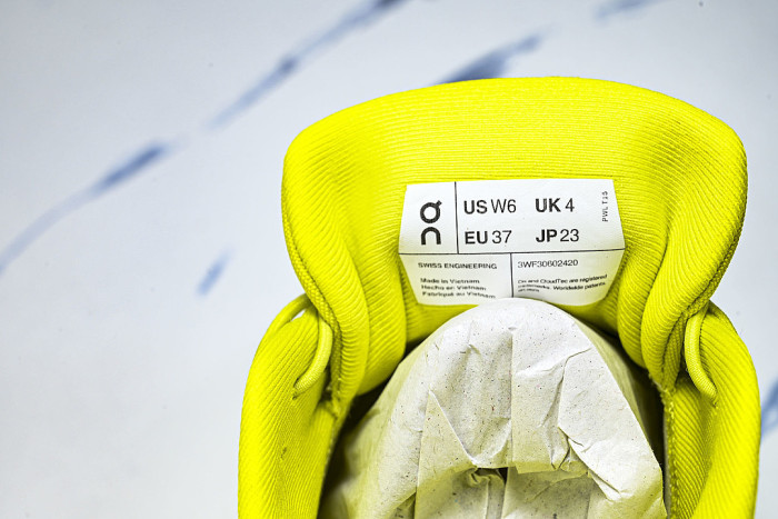 ON RUNNING LEISURE SPORTS SHOES YELLOW/YELLOW/YELLOW