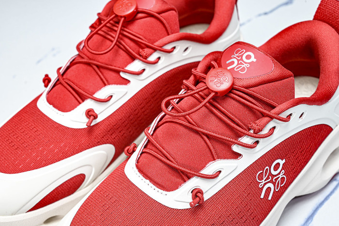 ON RUNNING LEISURE SPORTS SHOES RED/WHITE