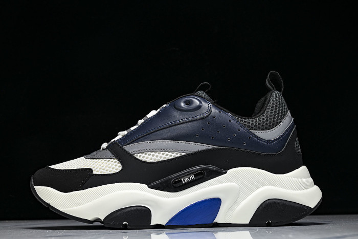 RETRO THICK-SOLED SPORTS JOGGING SHOES WHITE/BLACK/BLUE/GREY