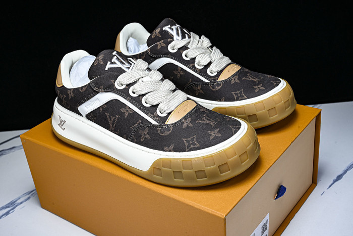NEW MEN'S CANVAS CASUAL SNEAKERS FOR EARLY SPRING COFFEE/MOCHA