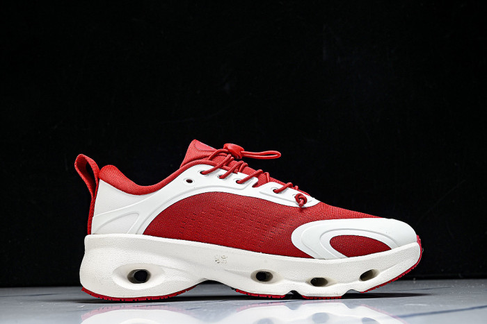 ON RUNNING LEISURE SPORTS SHOES RED/WHITE