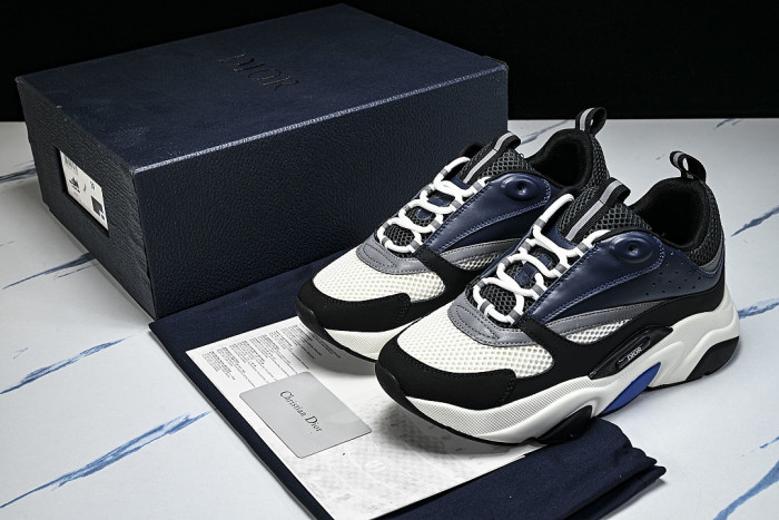 RETRO THICK-SOLED SPORTS JOGGING SHOES WHITE/BLACK/BLUE/GREY
