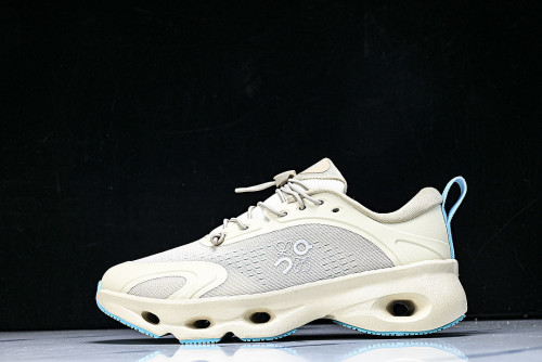 ON RUNNING LEISURE SPORTS SHOES BEIGE/BLUE/BEIGE