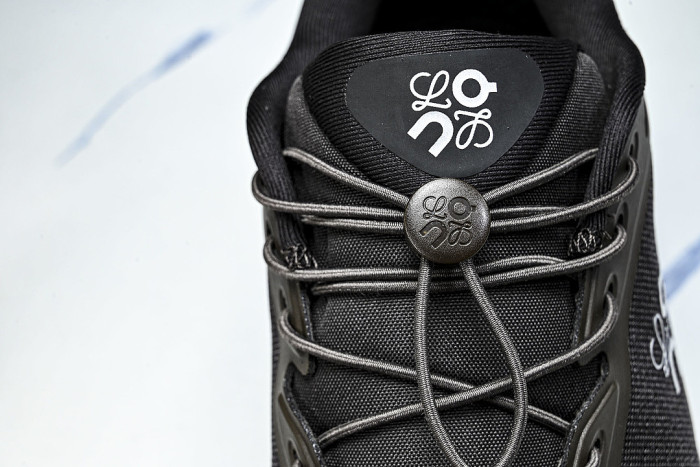 ON RUNNING LEISURE SPORTS SHOES BLACK/DARK BROWN