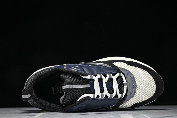 RETRO THICK-SOLED SPORTS JOGGING SHOES WHITE/BLACK/BLUE/GREY