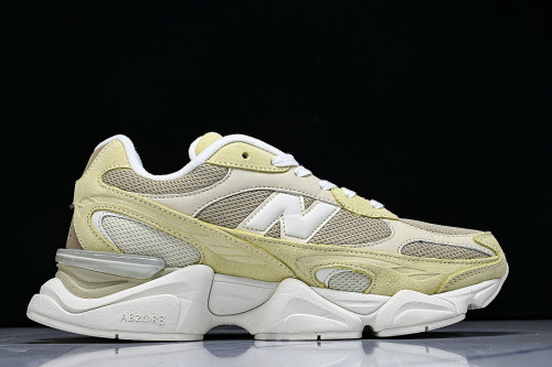 U90606U0 RETRO CASUAL SPORTS JOGGING SHOES YELLOW/WHITE/YELLOW