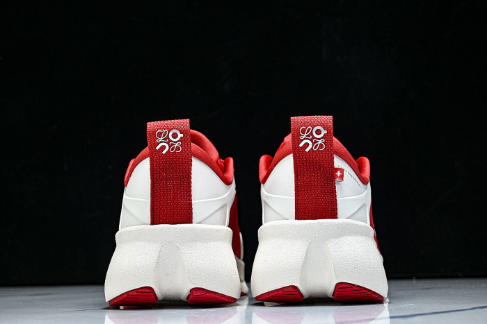 ON RUNNING LEISURE SPORTS SHOES RED/WHITE
