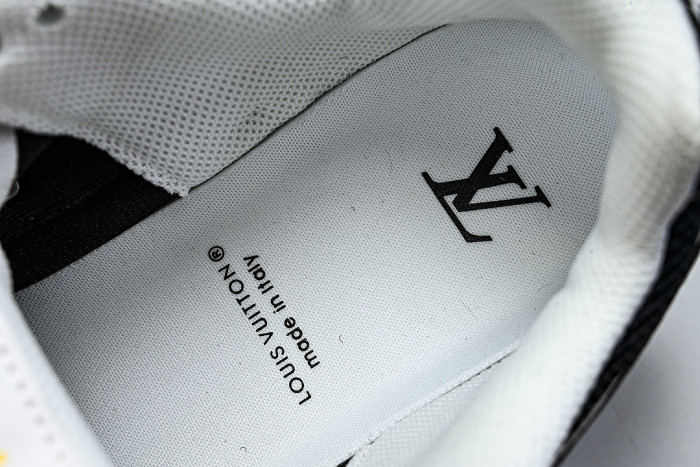 MESH-WOVEN SPORTY CASUAL RUNNING SHOES BLACK/WHITE/BLACK