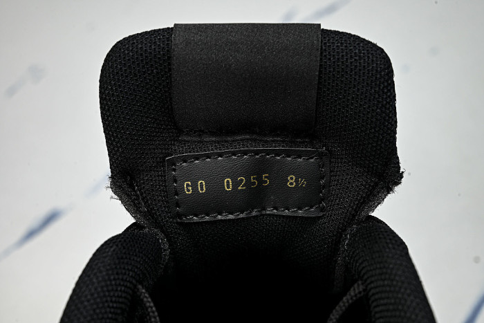 MESH-WOVEN SPORTY CASUAL RUNNING SHOES BLACK/WHITE/BLACK