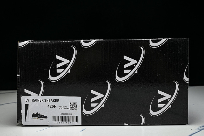 MESH-WOVEN SPORTY CASUAL RUNNING SHOES BLACK/WHITE/BLACK