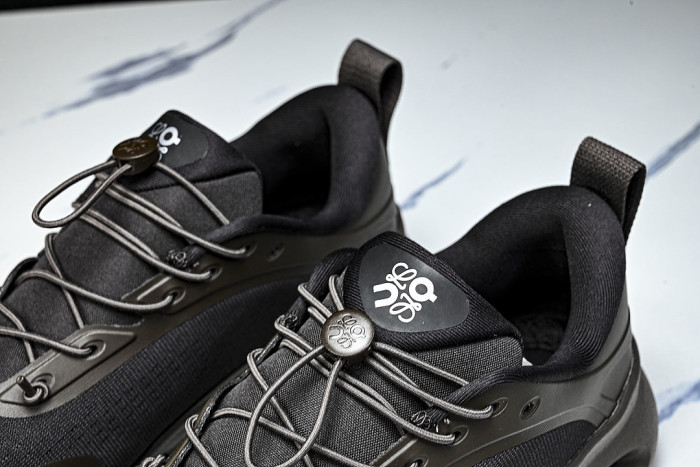 ON RUNNING LEISURE SPORTS SHOES BLACK/DARK BROWN