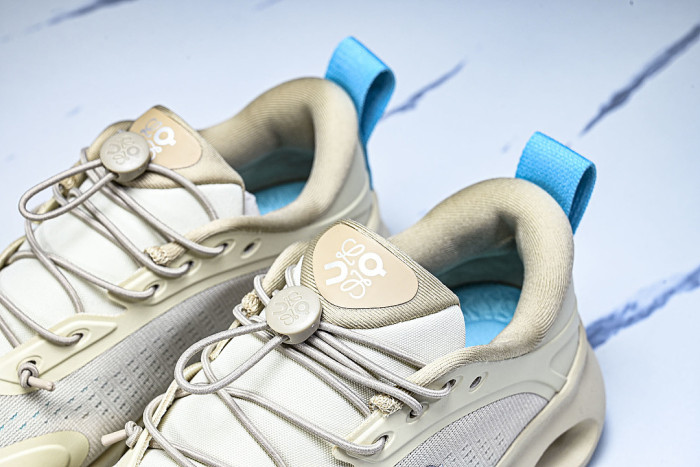 ON RUNNING LEISURE SPORTS SHOES BEIGE/BLUE/BEIGE
