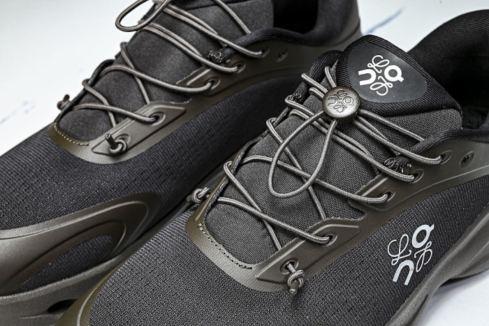 ON RUNNING LEISURE SPORTS SHOES BLACK/DARK BROWN