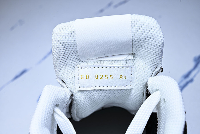 MESH-WOVEN SPORTY CASUAL RUNNING SHOES BLACK/WHITE/BLACK