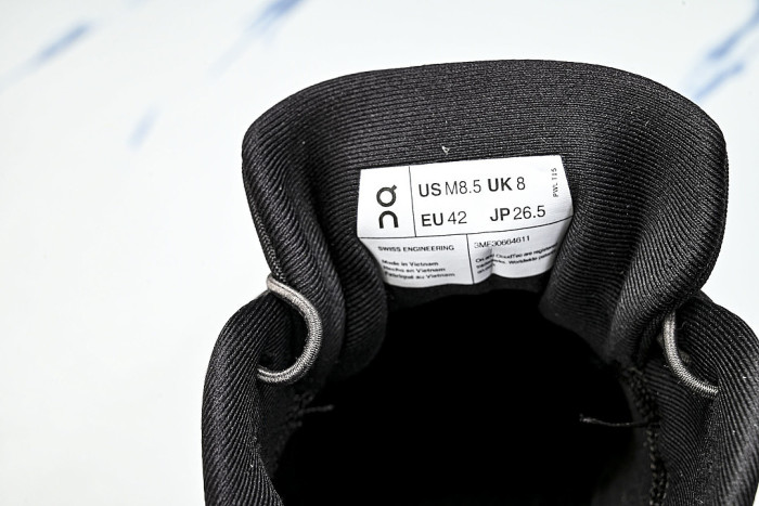 ON RUNNING LEISURE SPORTS SHOES BLACK/DARK BROWN
