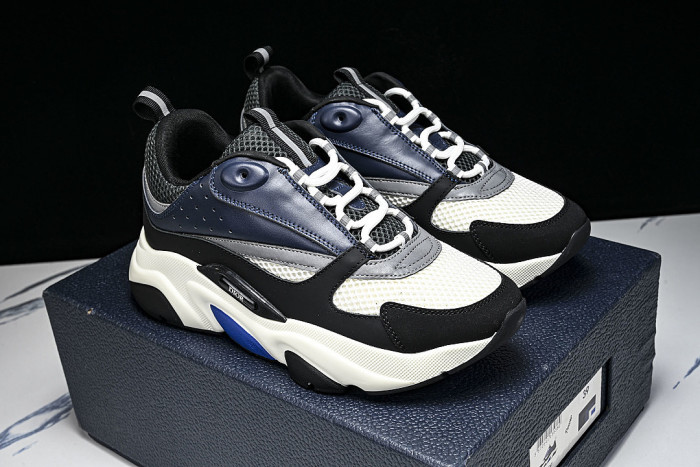 RETRO THICK-SOLED SPORTS JOGGING SHOES WHITE/BLACK/BLUE/GREY