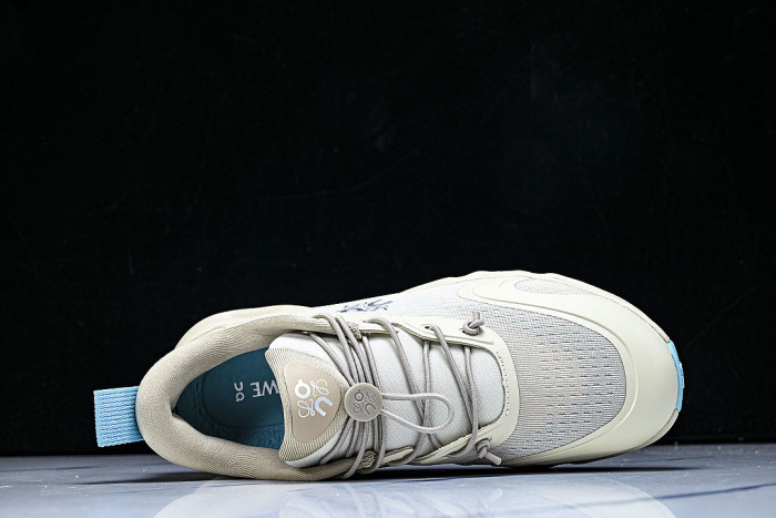 ON RUNNING LEISURE SPORTS SHOES BEIGE/BLUE/BEIGE