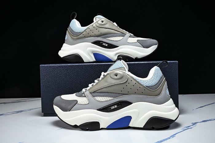 2026 NEW TRENDY LACE UP SPORTS SHOES FOR BOTH MEN AND WOMEN DARK GRAY/WHITE/SKY BLUE