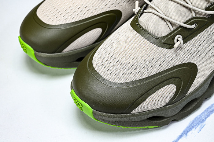 ON RUNNING LEISURE SPORTS SHOES BEIGE/GREEN