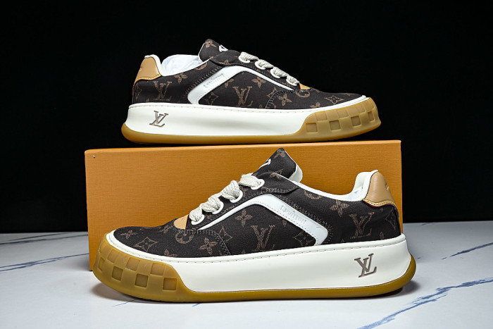 NEW MEN'S CANVAS CASUAL SNEAKERS FOR EARLY SPRING COFFEE/MOCHA