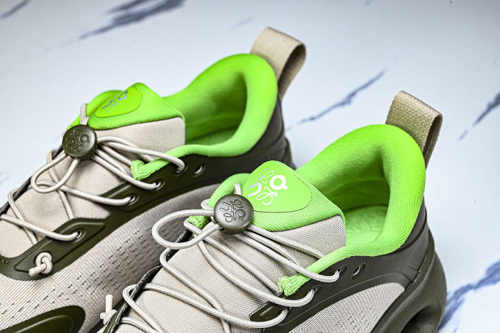 ON RUNNING LEISURE SPORTS SHOES BEIGE/GREEN