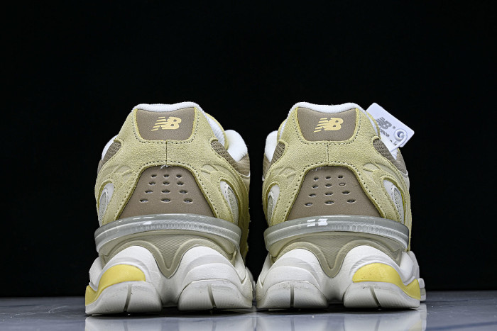 U90606U0 RETRO CASUAL SPORTS JOGGING SHOES YELLOW/WHITE/YELLOW