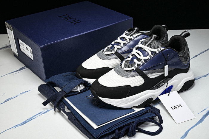 2026 THE NEW MEN'S SHOES ARE FASHIONABLE AND TRENDY LACE UP SPORTS SHOES NAVY BLUE/BLACK