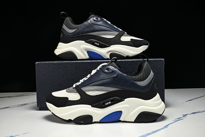 RETRO THICK-SOLED SPORTS JOGGING SHOES WHITE/BLACK/BLUE/GREY