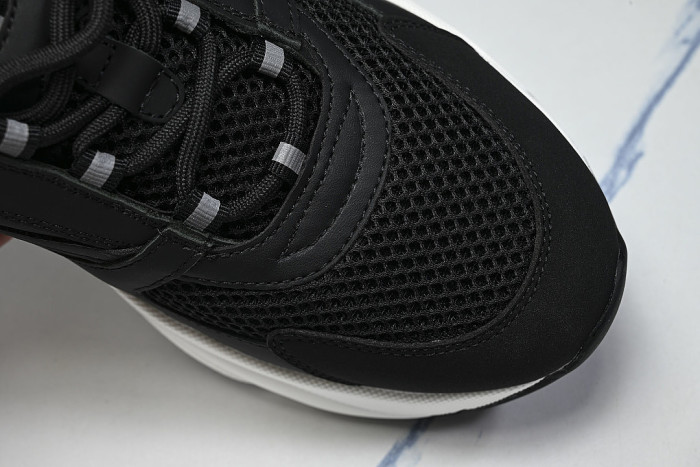 RETRO THICK-SOLED SPORTS JOGGING SHOES BLACK/WHITE/BLACK