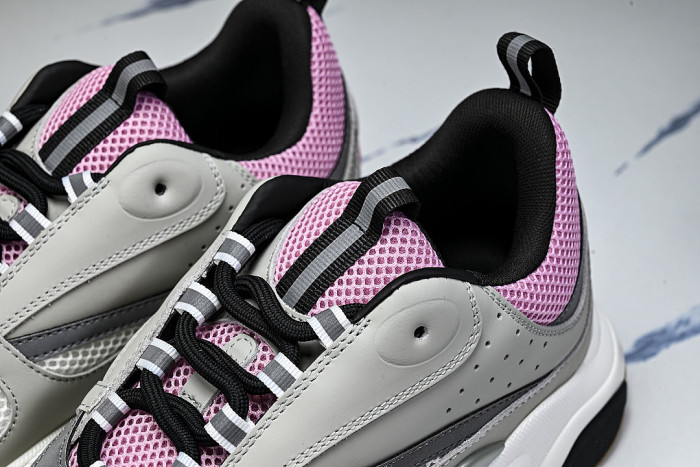 2026 THE NEW MEN'S SHOES ARE FASHIONABLE AND TRENDY LACE UP SPORTS SHOES LIGHT GRAY/LIGHT PINK
