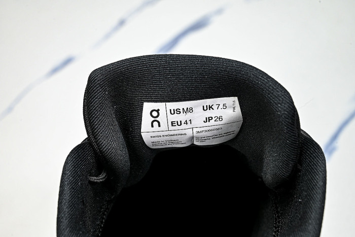 ON RUNNING LEISURE SPORTS SHOES BLACK/GREY