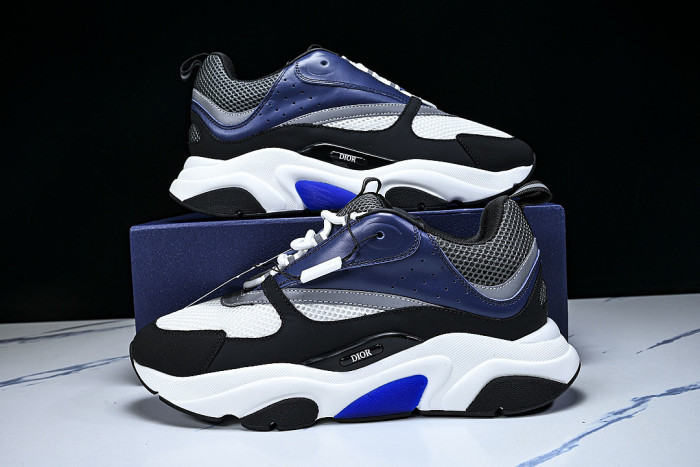 2026 THE NEW MEN'S SHOES ARE FASHIONABLE AND TRENDY LACE UP SPORTS SHOES NAVY BLUE/BLACK